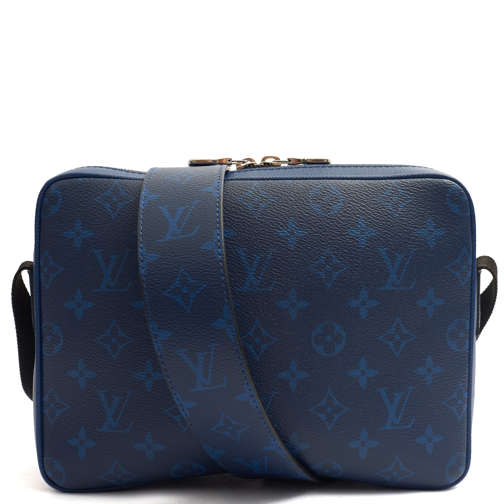 Louis Vuitton Cross Body Outdoor Messenger in Blue, Canvas — Top View