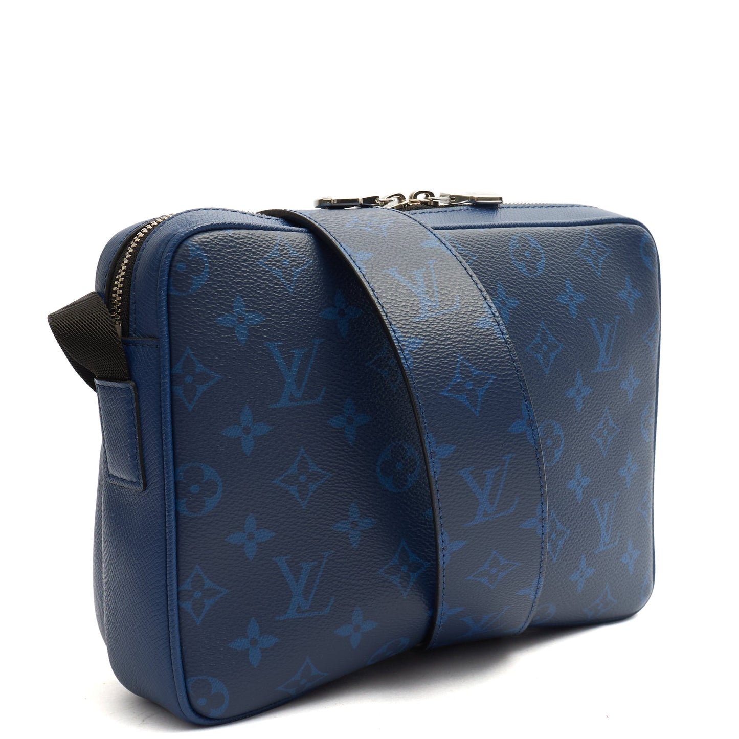 Louis Vuitton Cross Body Outdoor Messenger in Blue, Canvas — Back View