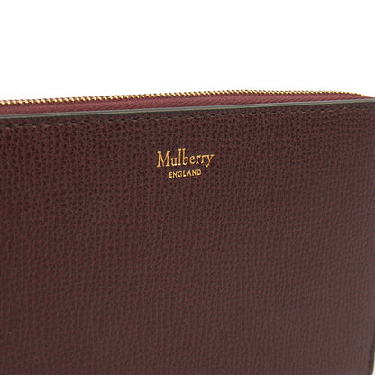 Mulberry Wallet Wallet in Oxblood, Calfskin Leather — Lifestyle View