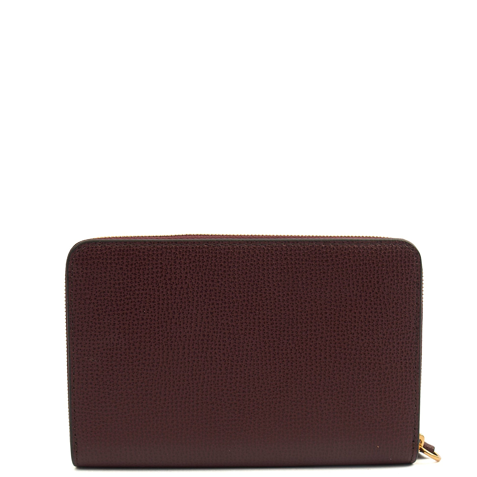 Mulberry Wallet Wallet in Oxblood, Calfskin Leather — Top View