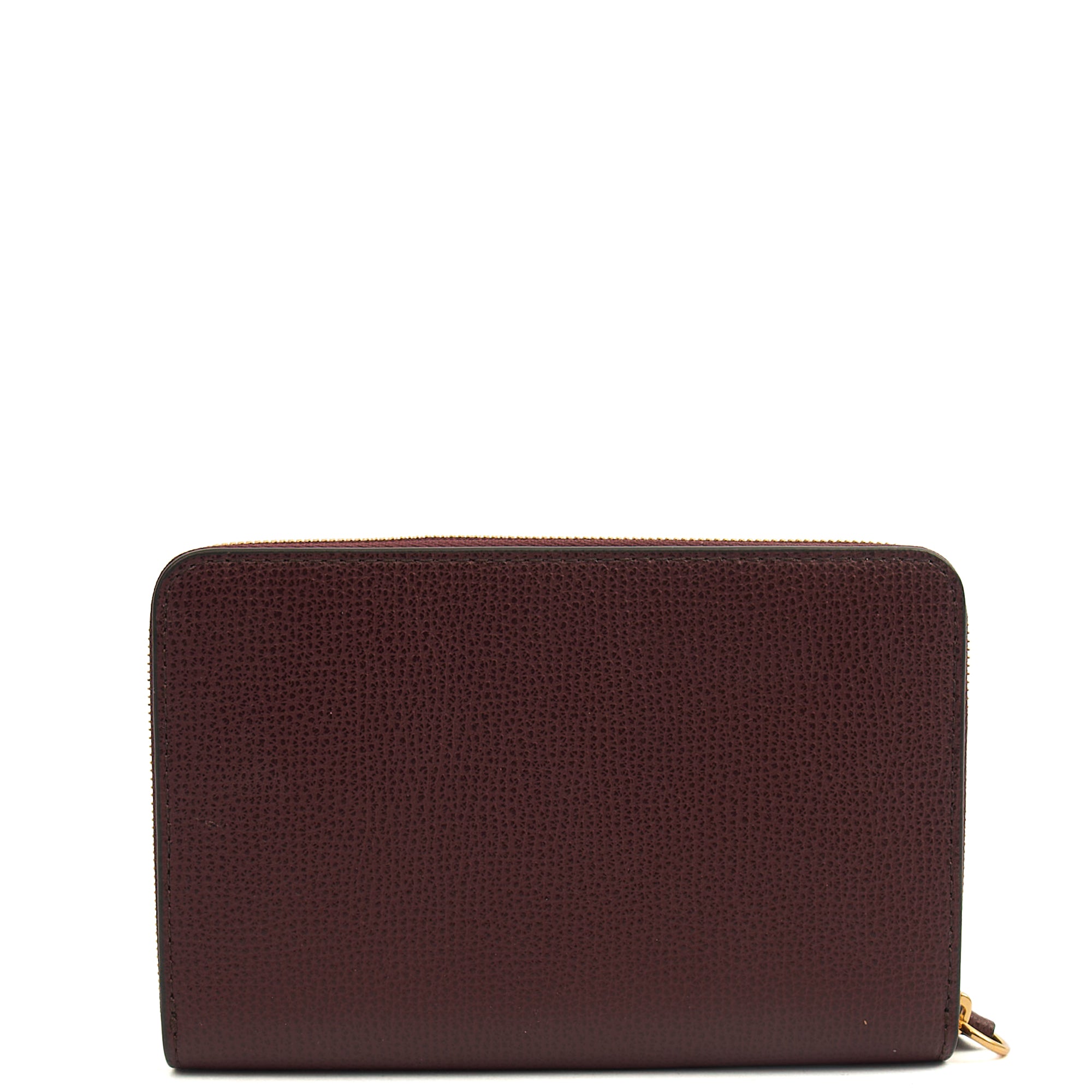 Mulberry Wallet Wallet in Oxblood, Calfskin Leather — Top View