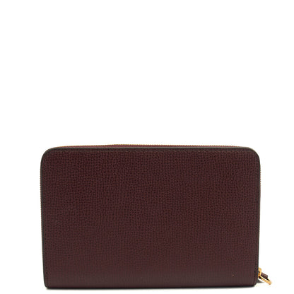 Mulberry Wallet Wallet in Oxblood, Calfskin Leather — Top View