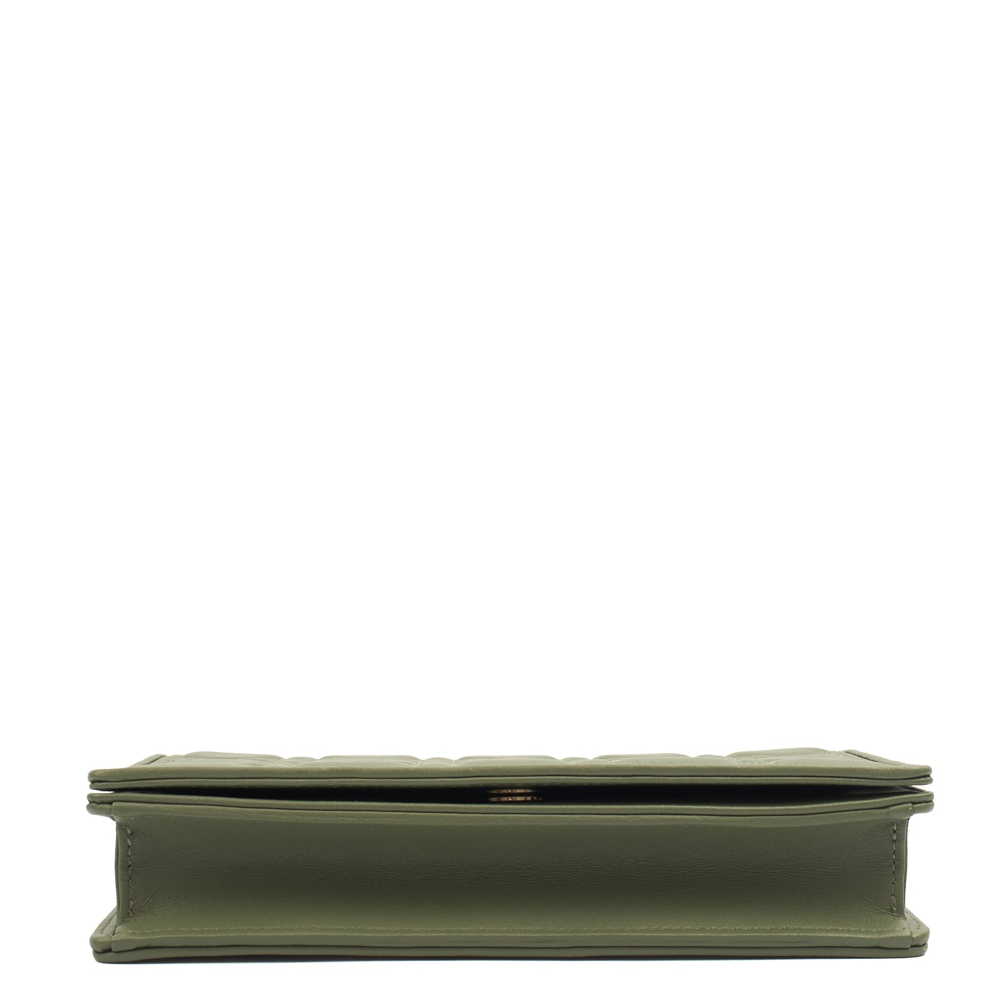 Christian Dior Cross Body Lady Dior Pouch in Green, Leather — Alternate View 11