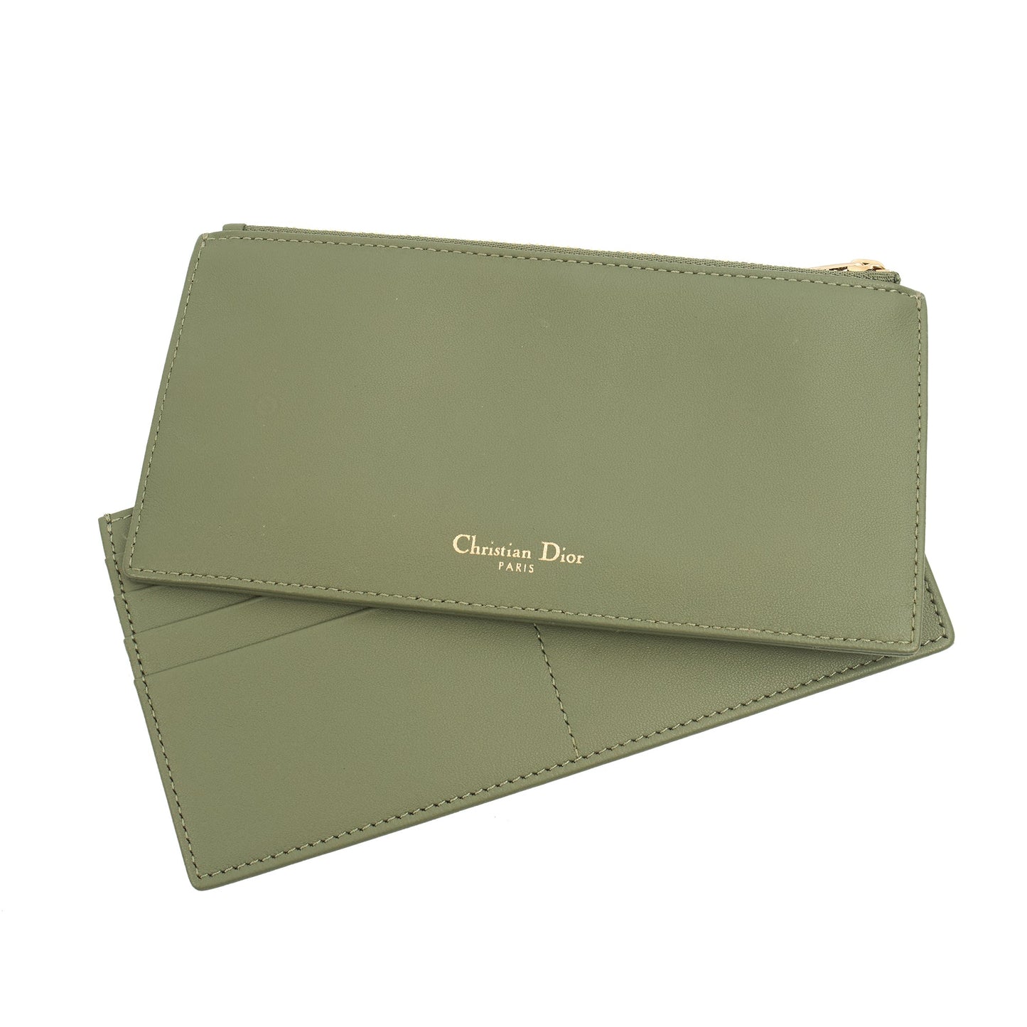 Christian Dior Cross Body Lady Dior Pouch in Green, Leather — Alternate View 12