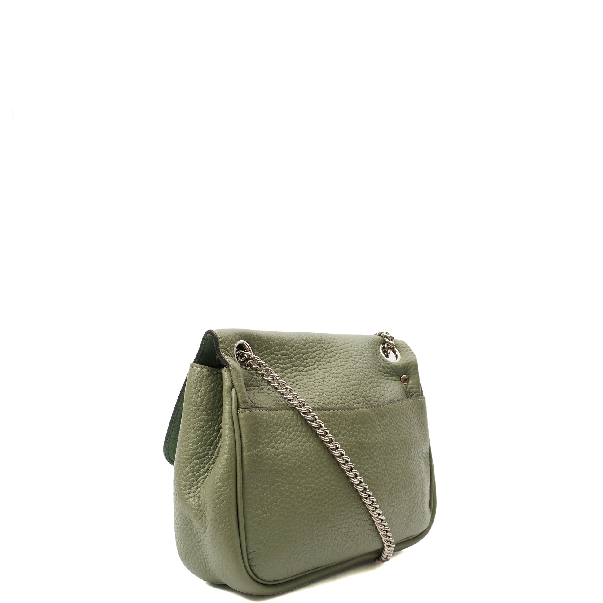 Mulberry Cross Body Darley Shoulder Bag  in Cambridge Green, Leather — Side View