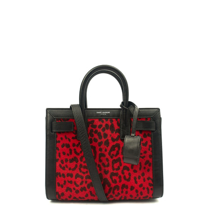 Saint Laurent Tote Sac de Jour Nano in Black, Calfskin Leather — Front View