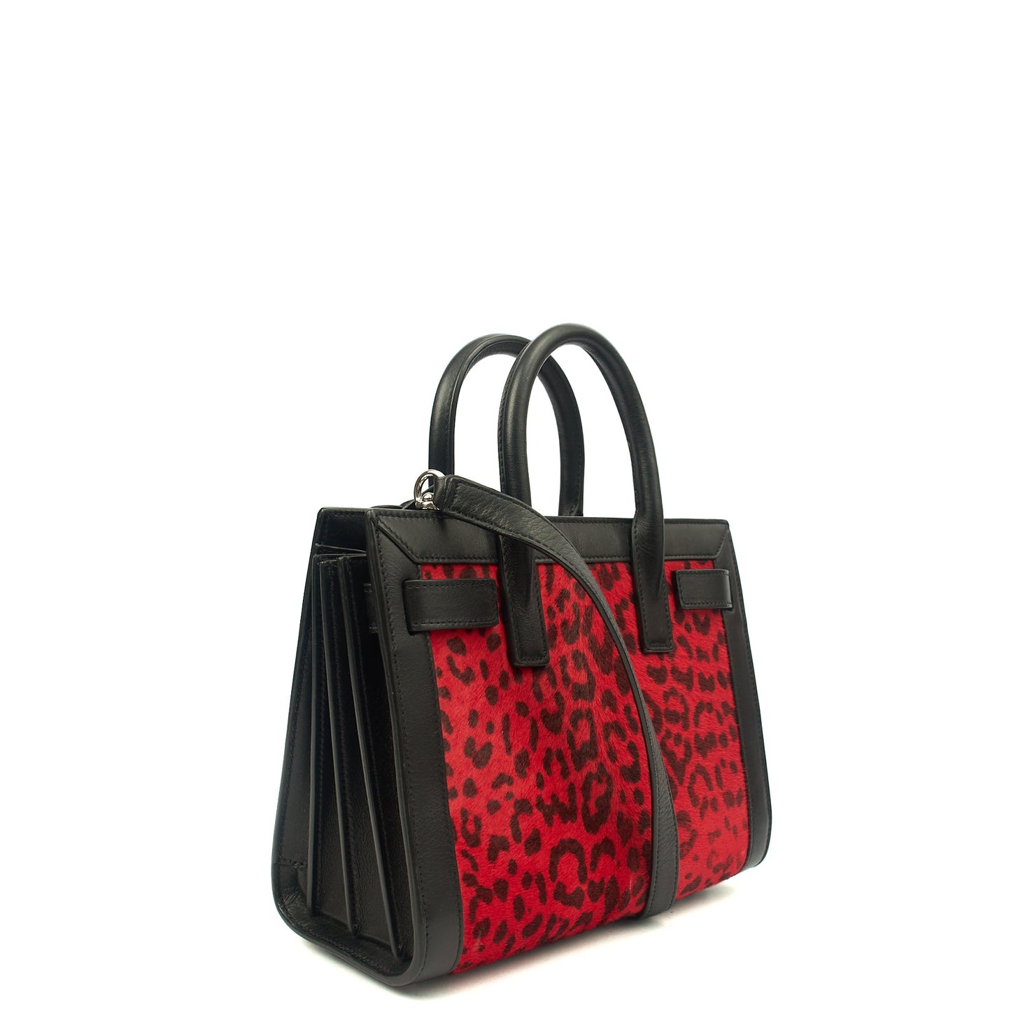 Saint Laurent Tote Sac de Jour Nano in Black, Calfskin Leather — Side View