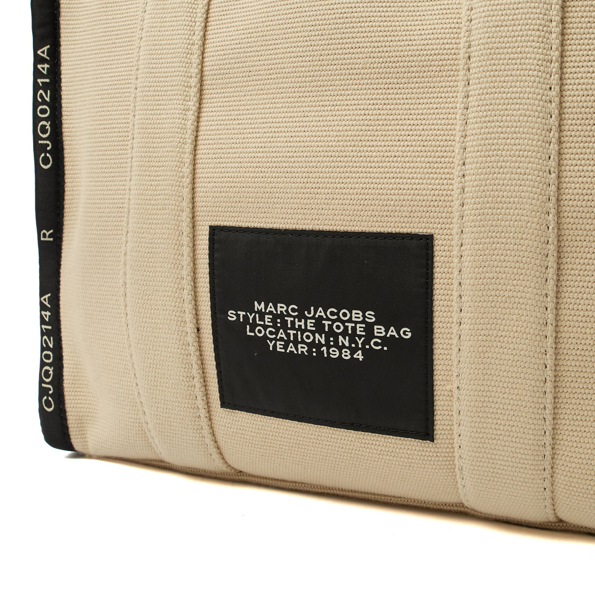 Marc Jacobs Tote The Tote Bag in Neutral, Fabric — Detail View