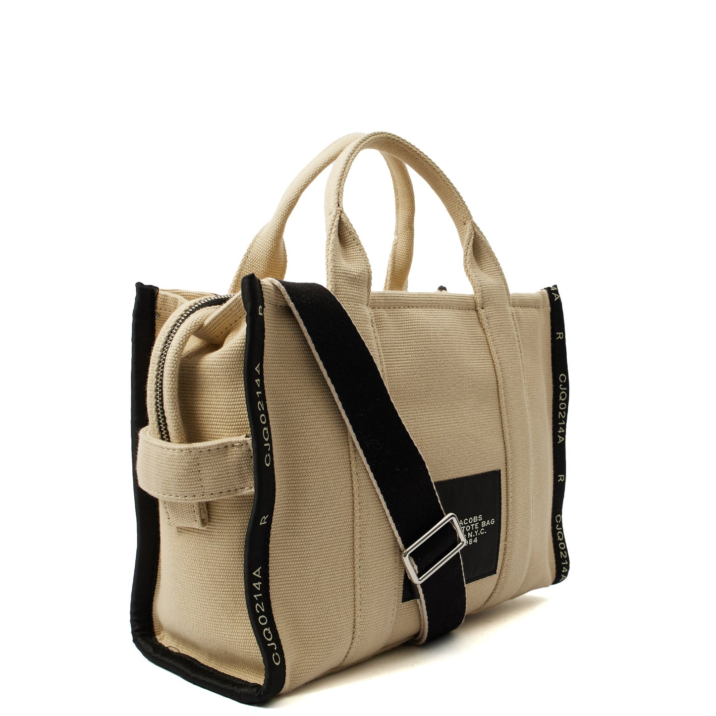 Marc Jacobs Tote The Tote Bag in Neutral, Fabric — Side View