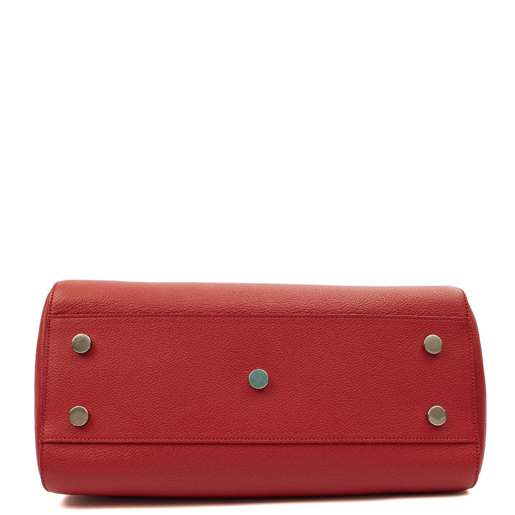 Saint Laurent Tote Cabas - Small in Red, Calfskin Leather — Alternate View 10