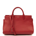 Saint Laurent Tote Cabas - Small in Red, Calfskin Leather — Front View