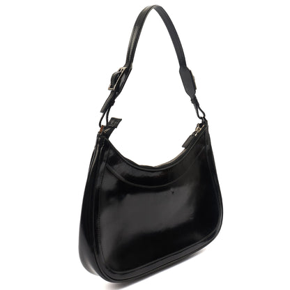 Gucci Shoulder Bag Jackie in Black, Patent Leather — Back View