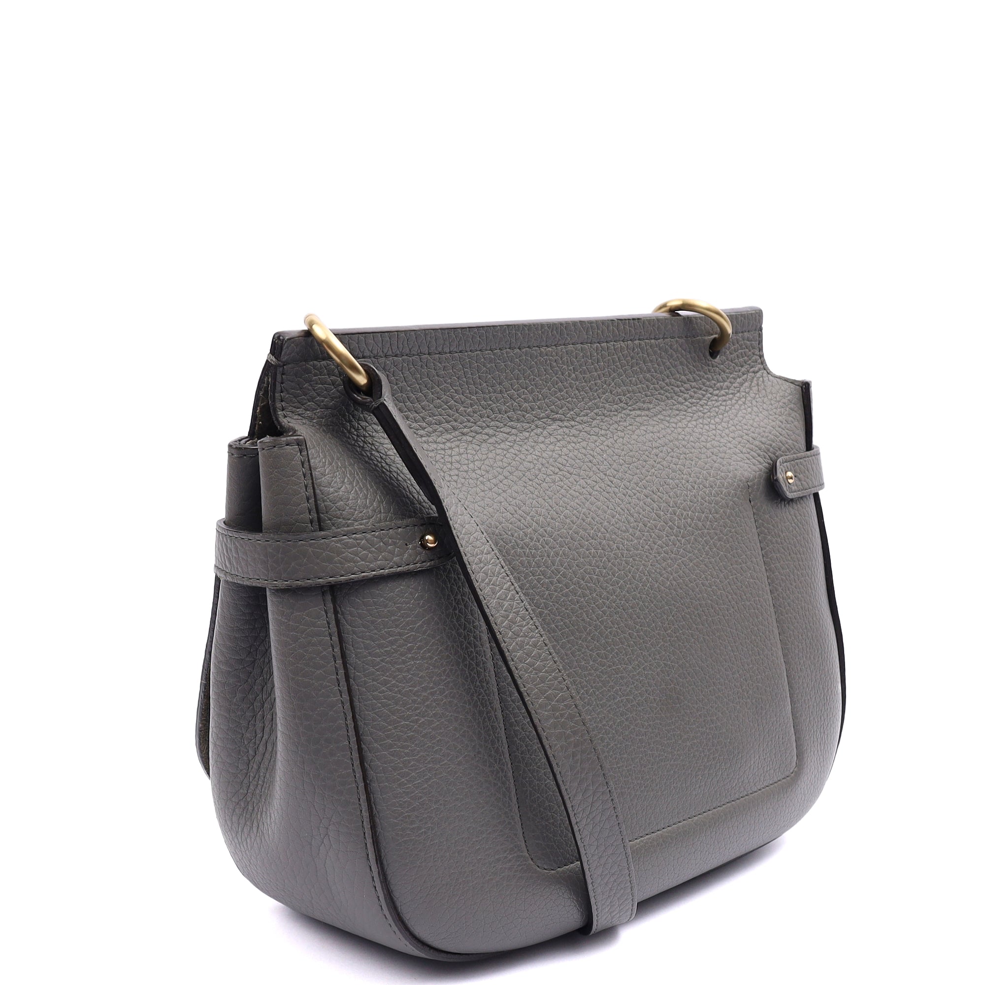 Mulberry Cross Body Amberley in Mole Grey, Leather — Side View
