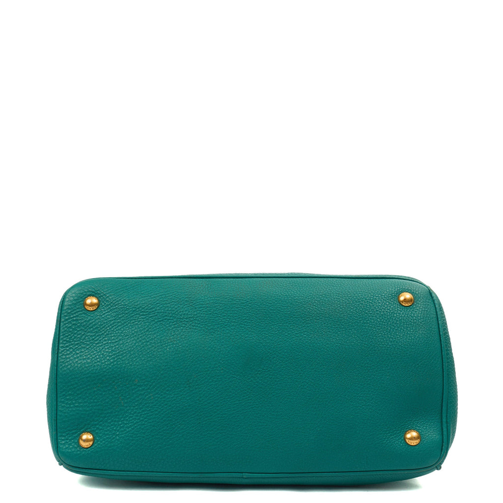 Prada Tote Tote in Blue, Calfskin — Detail View