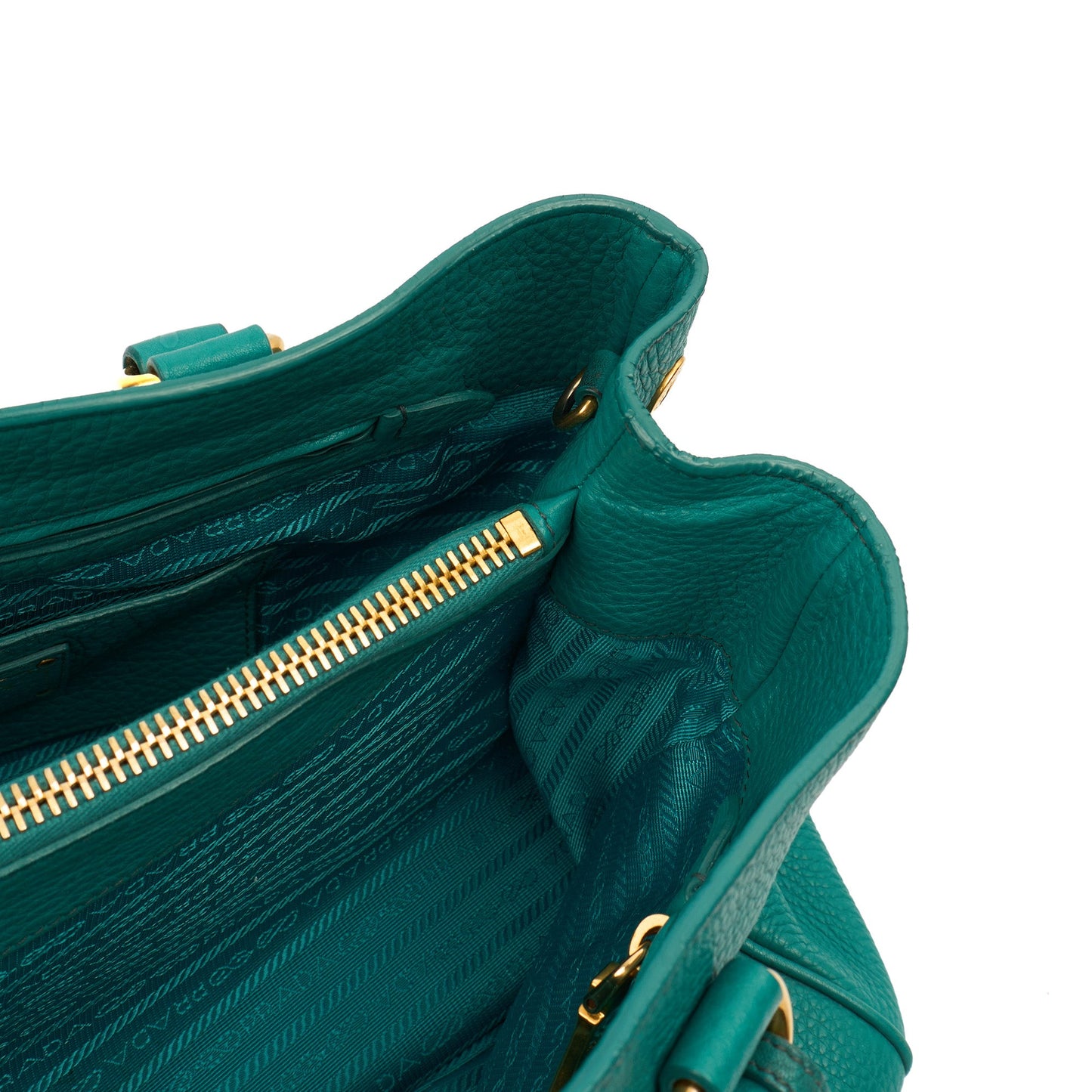 Prada Tote Tote in Blue, Calfskin — Alternate View 7