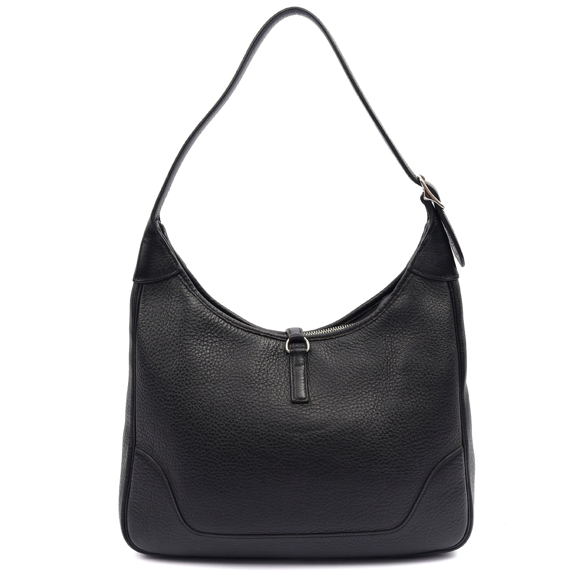 Hermes Tote Trim  in Black, Togo Leather — Alternate View 14