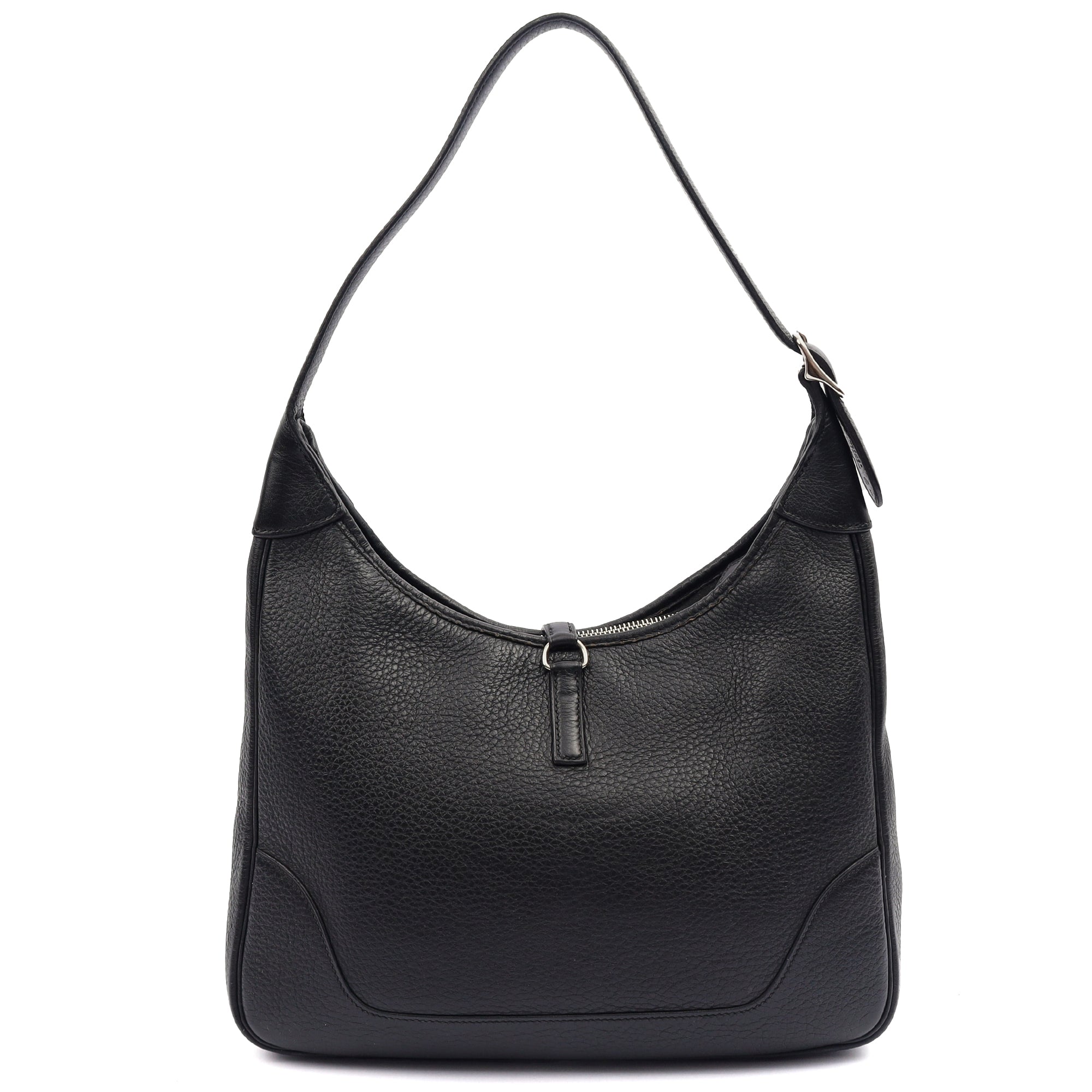 Hermes Tote Trim  in Black, Togo Leather — Alternate View 14