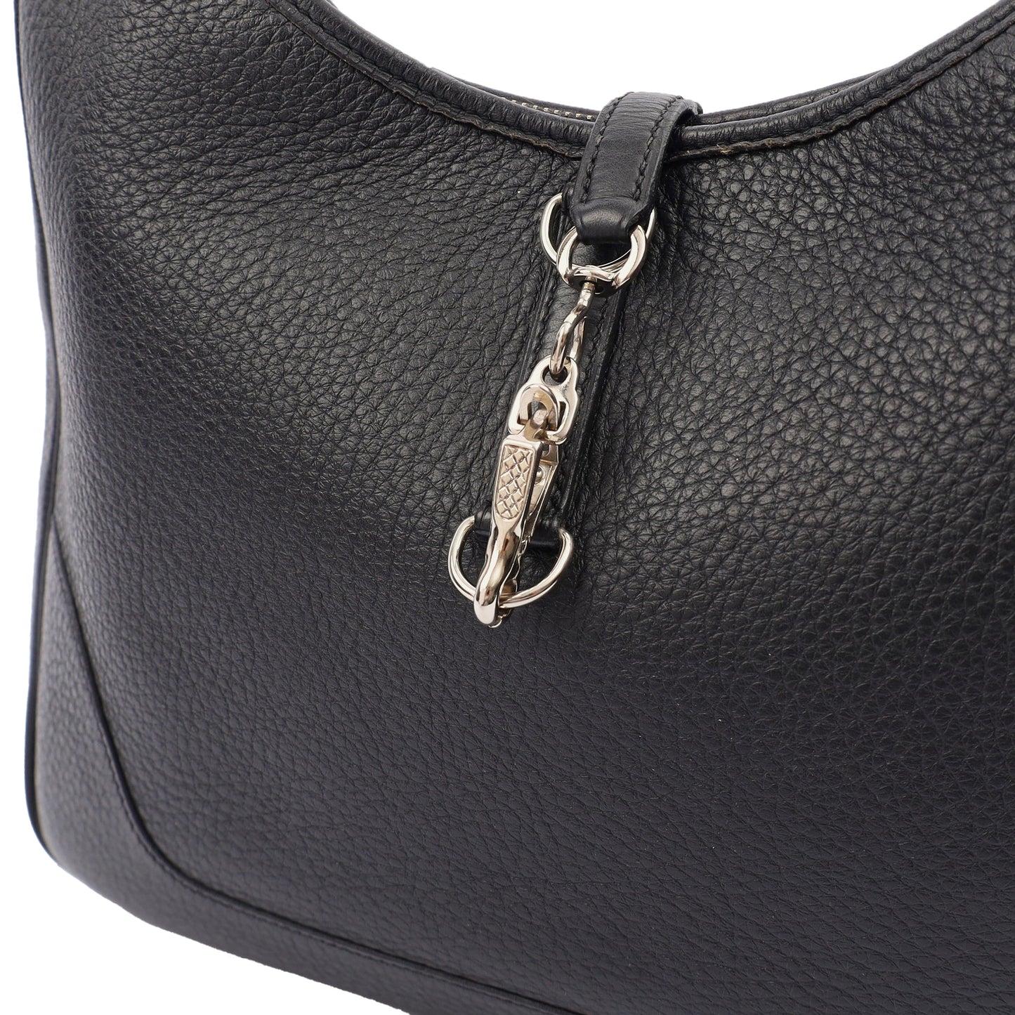 Hermes Tote Trim  in Black, Togo Leather — Alternate View 17