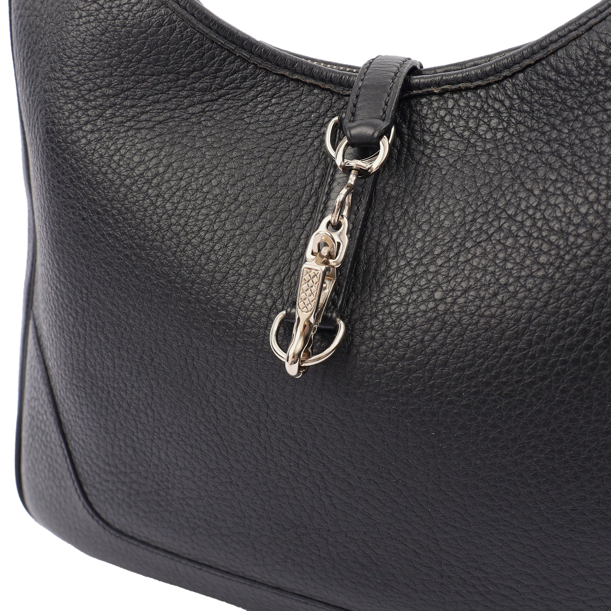 Hermes Tote Trim  in Black, Togo Leather — Alternate View 17