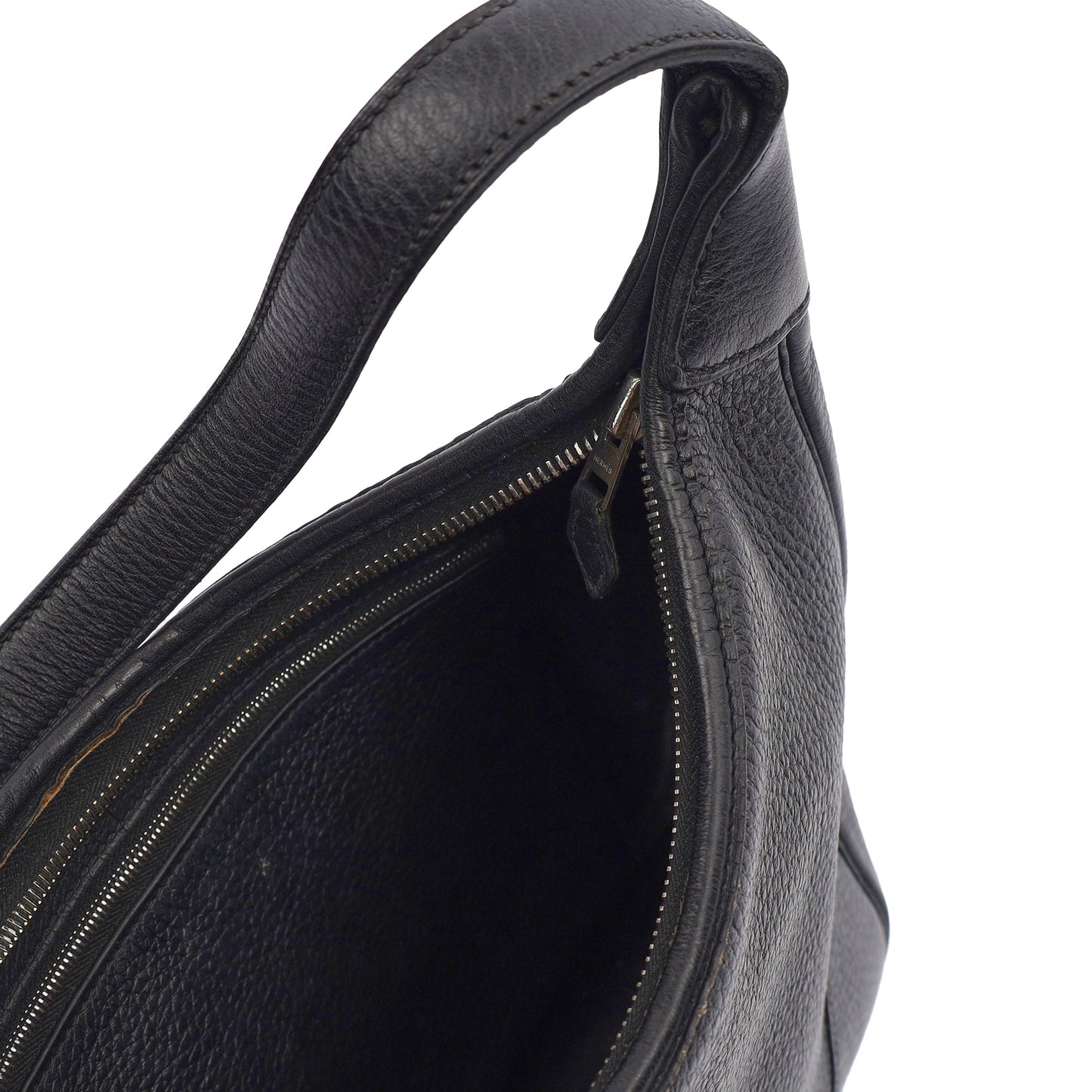 Hermes Tote Trim  in Black, Togo Leather — Alternate View 11