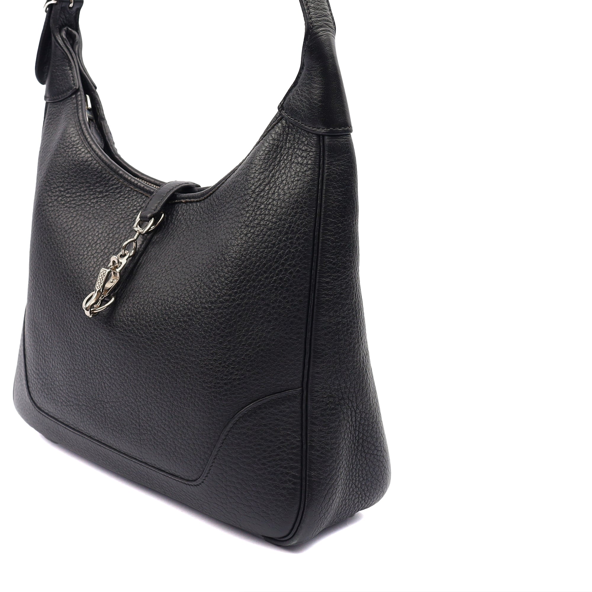 Hermes Tote Trim  in Black, Togo Leather — Alternate View 16