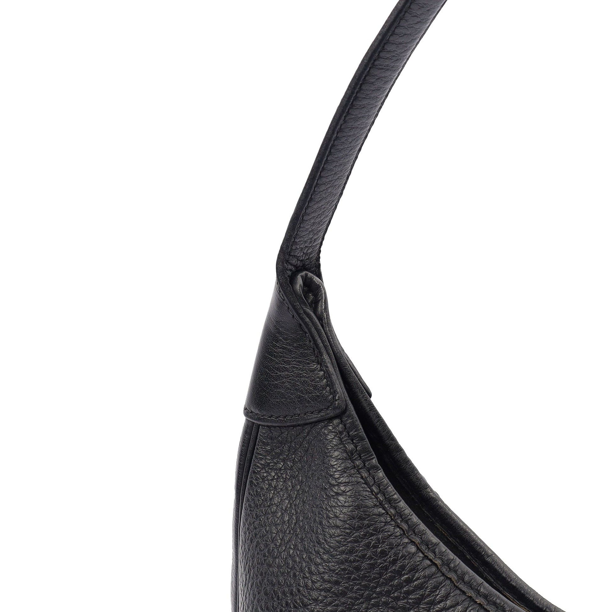 Hermes Tote Trim  in Black, Togo Leather — Alternate View 9