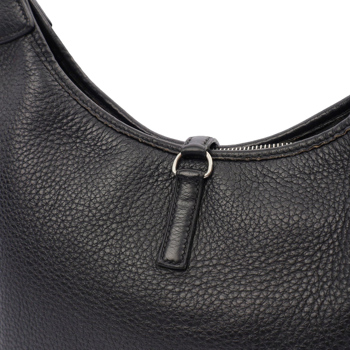 Hermes Tote Trim  in Black, Togo Leather — Alternate View 21
