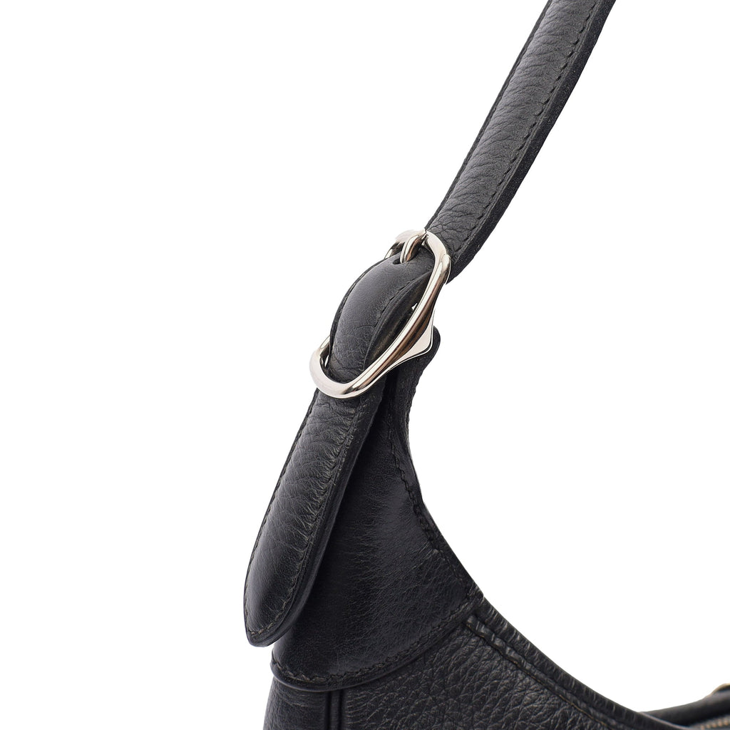 Hermes Tote Trim  in Black, Togo Leather — Alternate View 8