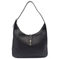 Hermes Tote Trim  in Black, Togo Leather — Front View