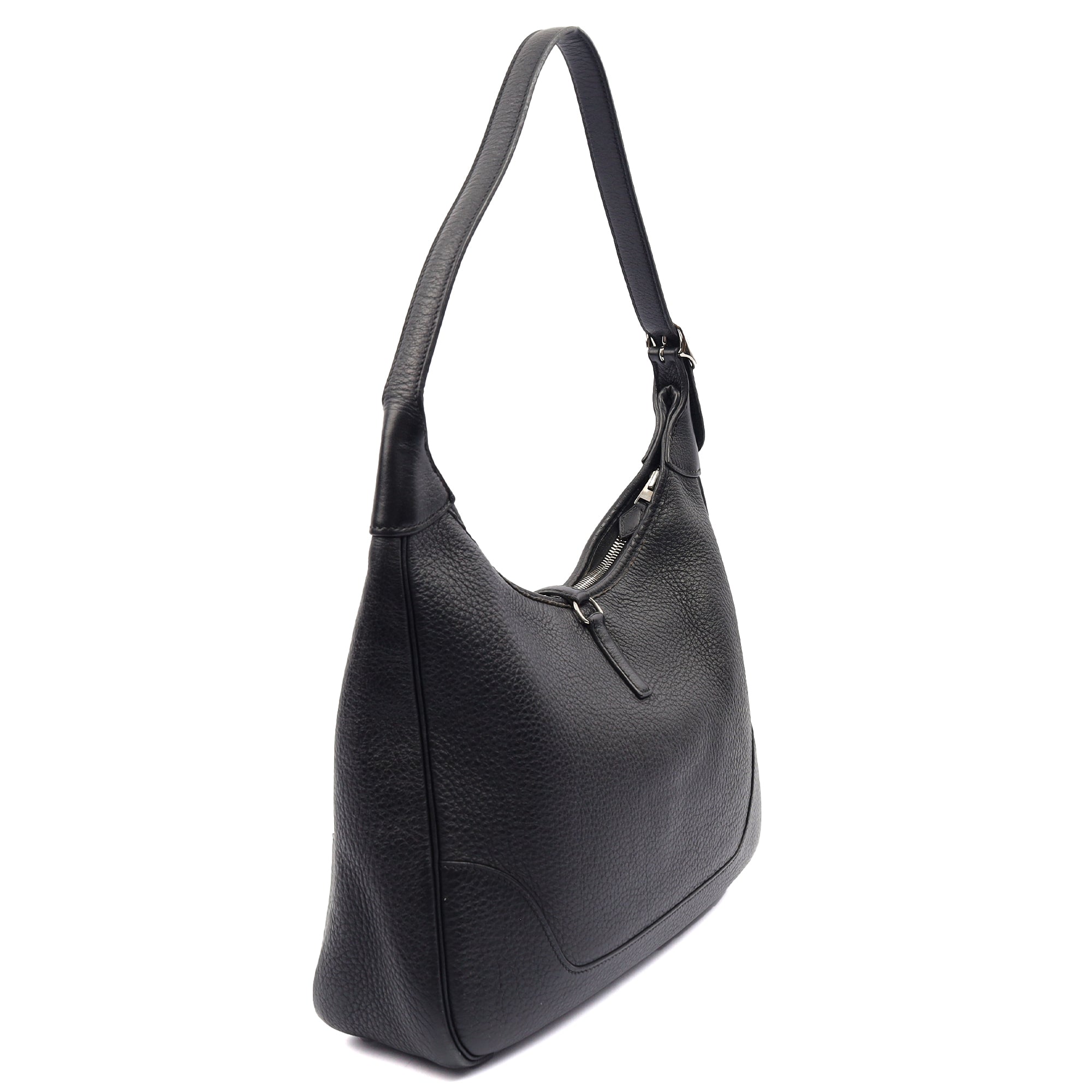 Hermes Tote Trim  in Black, Togo Leather — Alternate View 13