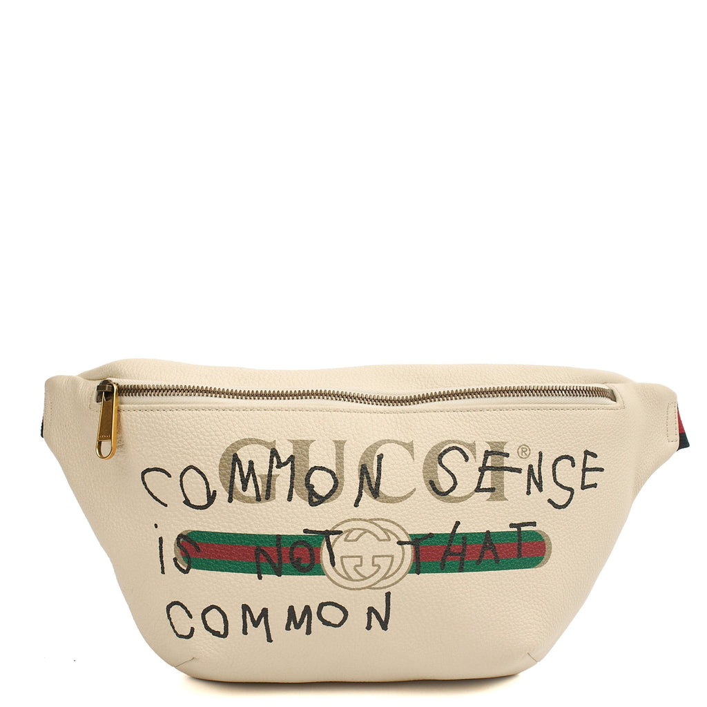 Gucci Cross Body Bum Bag in White, Leather — Alternate View 8