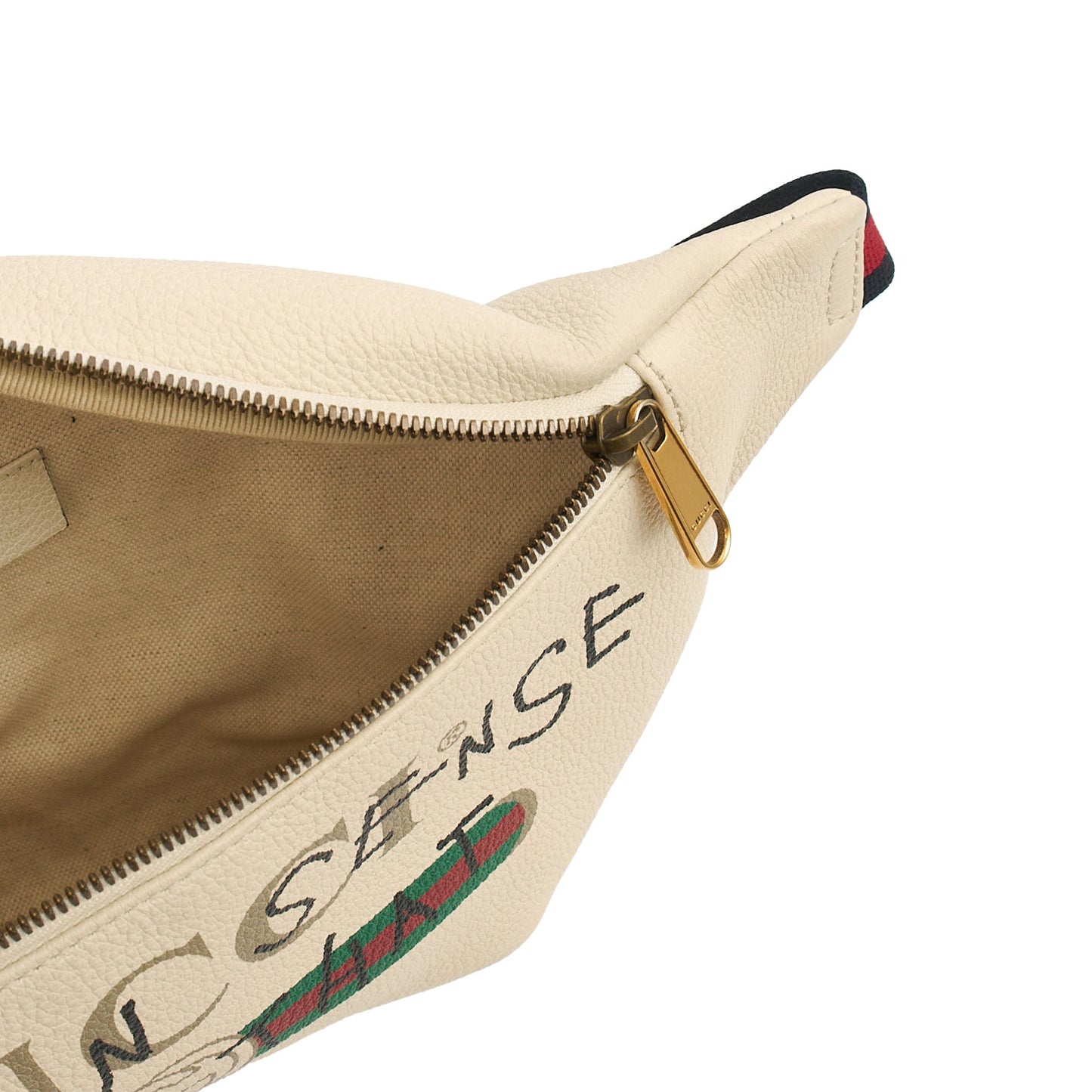 Gucci Cross Body Bum Bag in White, Leather — Alternate View 7