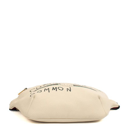Gucci Cross Body Bum Bag in White, Leather — Top View