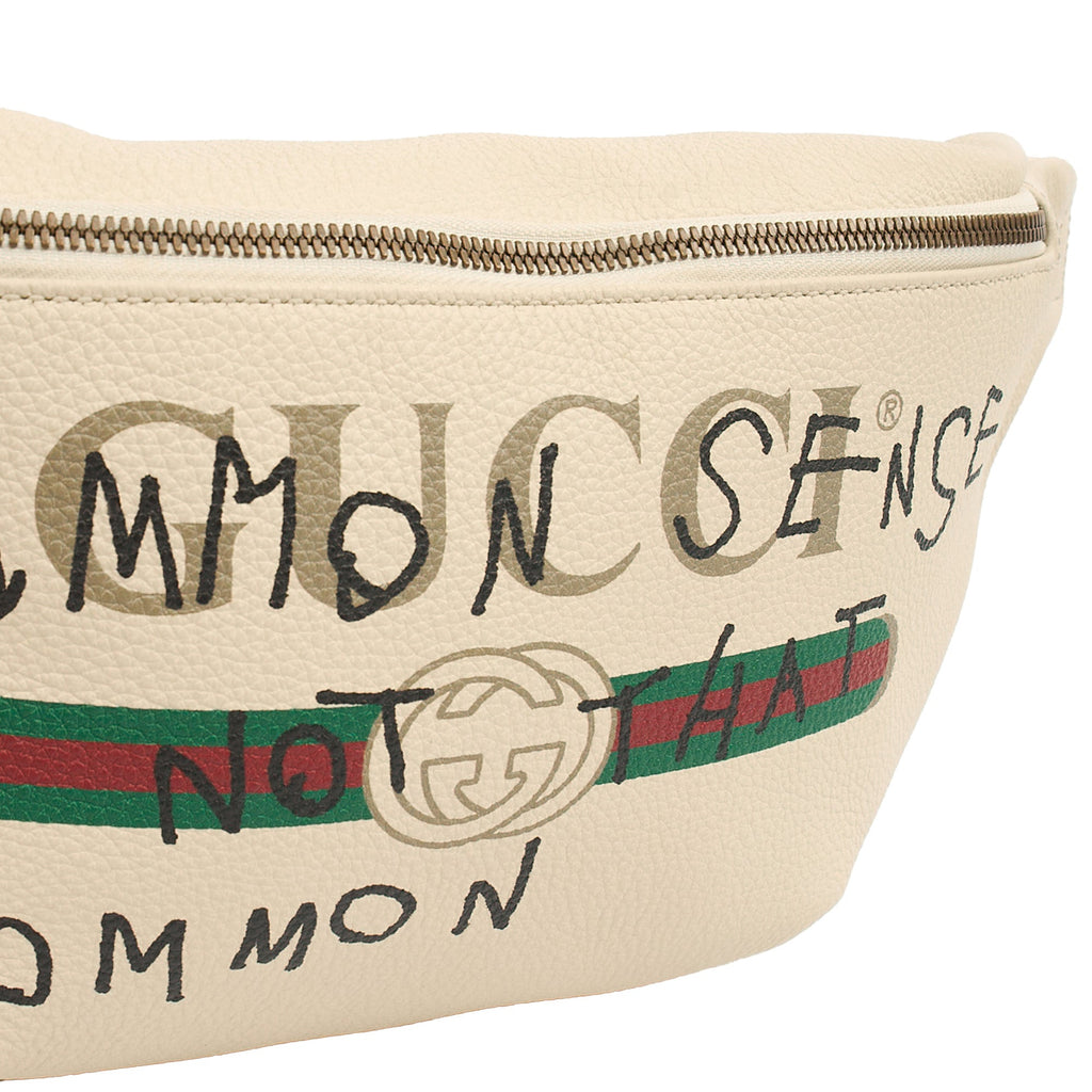 Gucci Cross Body Bum Bag in White, Leather — Alternate View 12