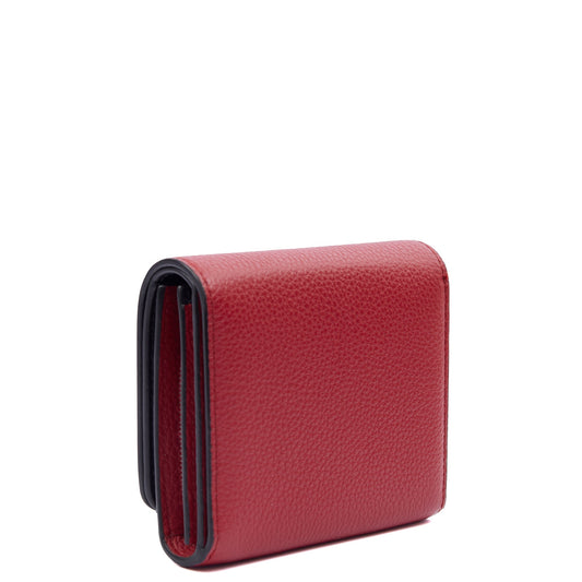 Mulberry Wallet Wallet in Scarlett, Calfskin Leather — Side View
