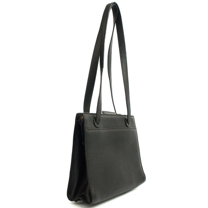 Chanel Tote Vintage Tote in Black, Caviar Leather — Alternate View 10