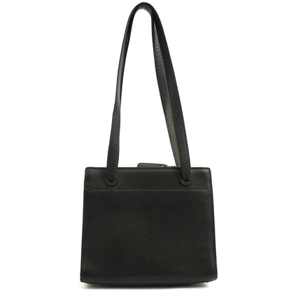Chanel Tote Vintage Tote in Black, Caviar Leather — Alternate View 11