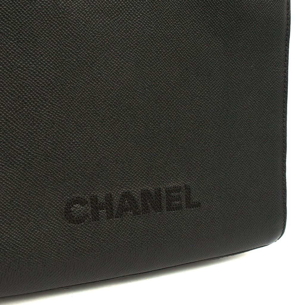 Chanel Tote Vintage Tote in Black, Caviar Leather — Lifestyle View