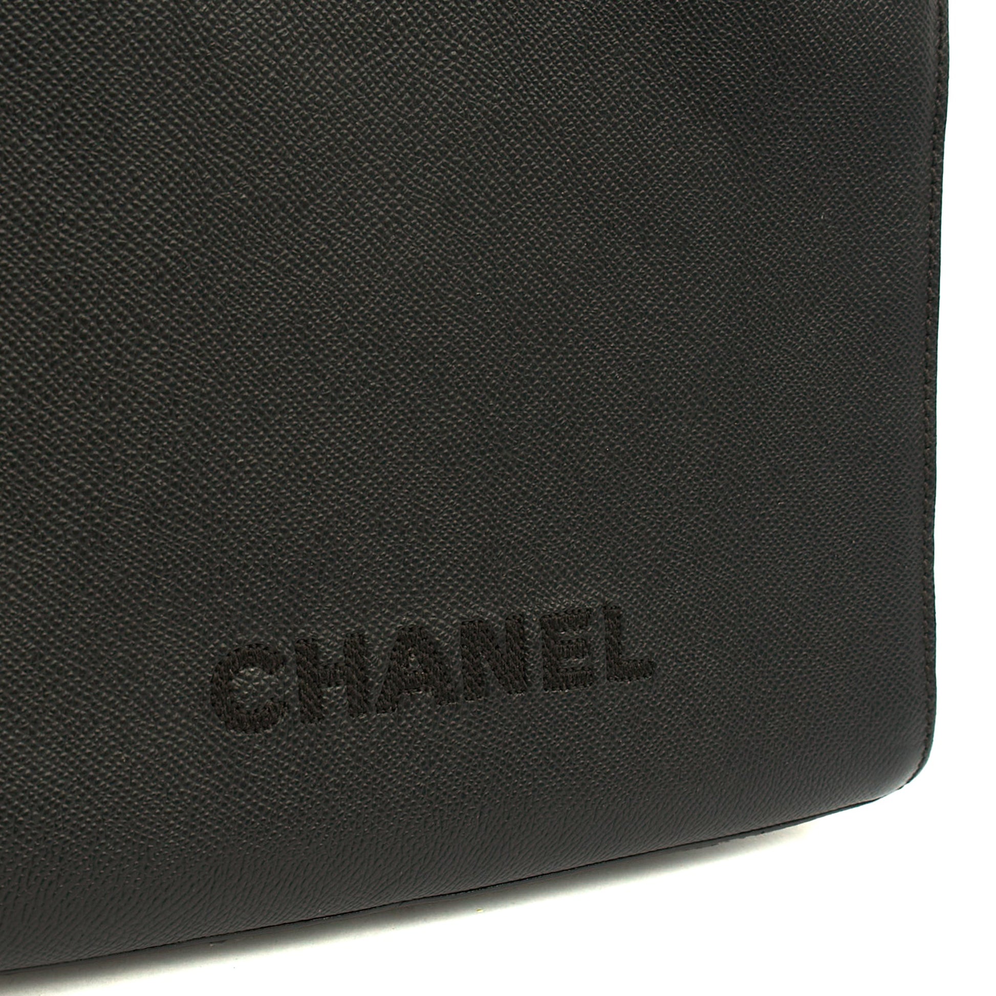 Chanel Tote Vintage Tote in Black, Caviar Leather — Lifestyle View