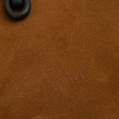 Loewe Backpack Flamenco in Brown, Suede — Alternate View 8