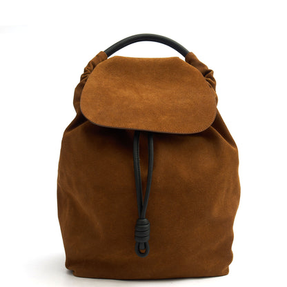 Loewe Backpack Flamenco in Brown, Suede — Alternate View 9