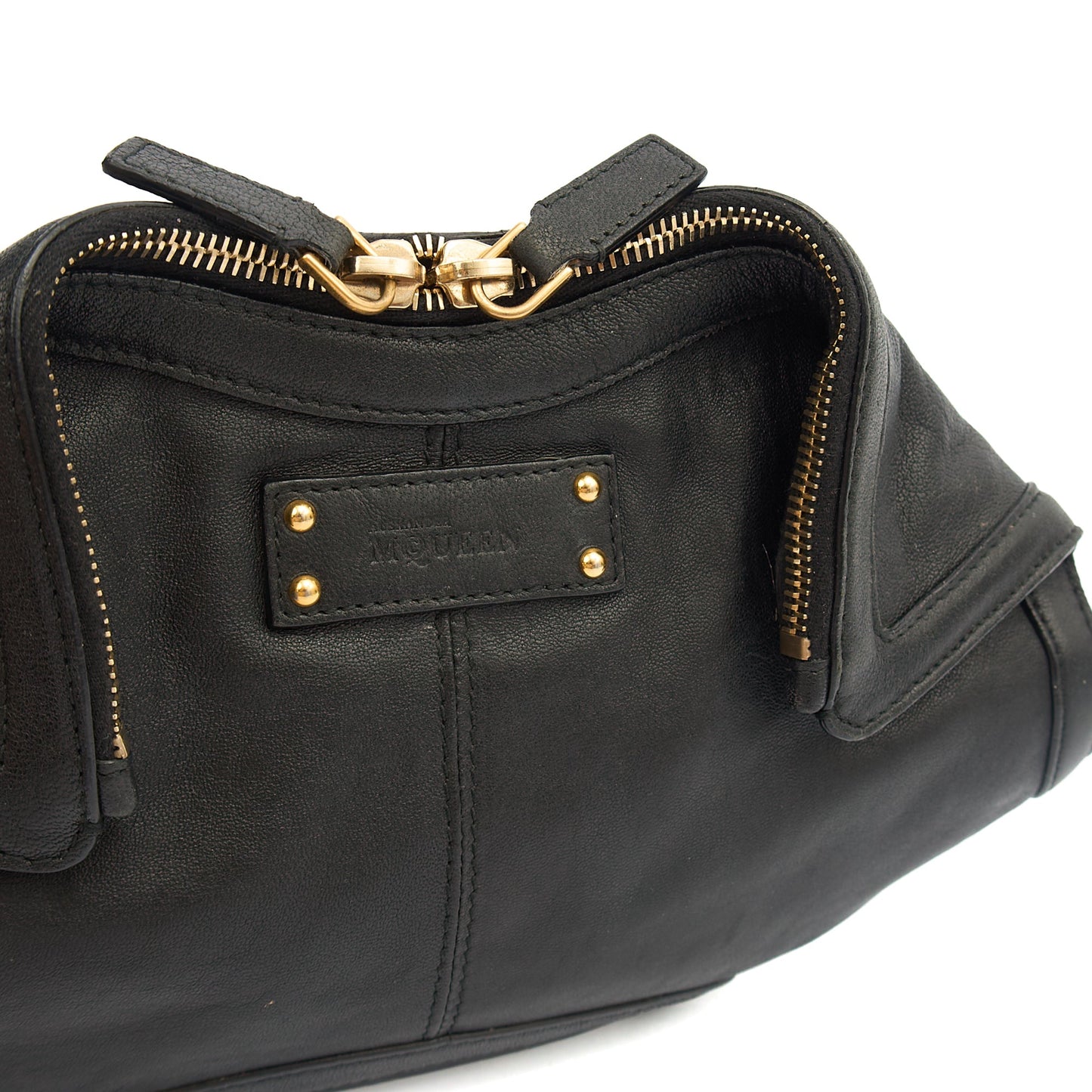 Alexander McQueen Clutch De Manta Clutch in Black, Leather — Alternate View 13