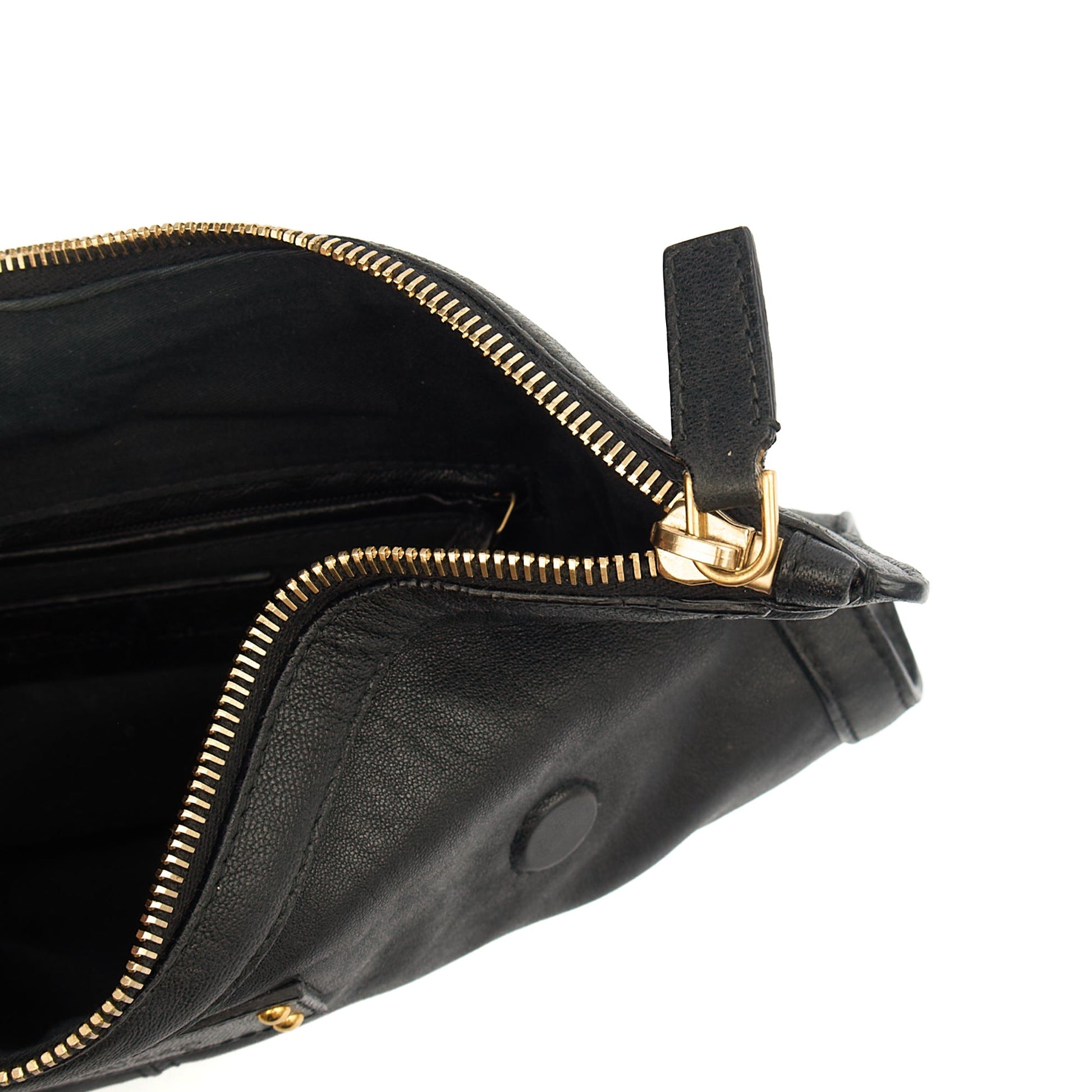 Alexander McQueen Clutch De Manta Clutch in Black, Leather — Detail View