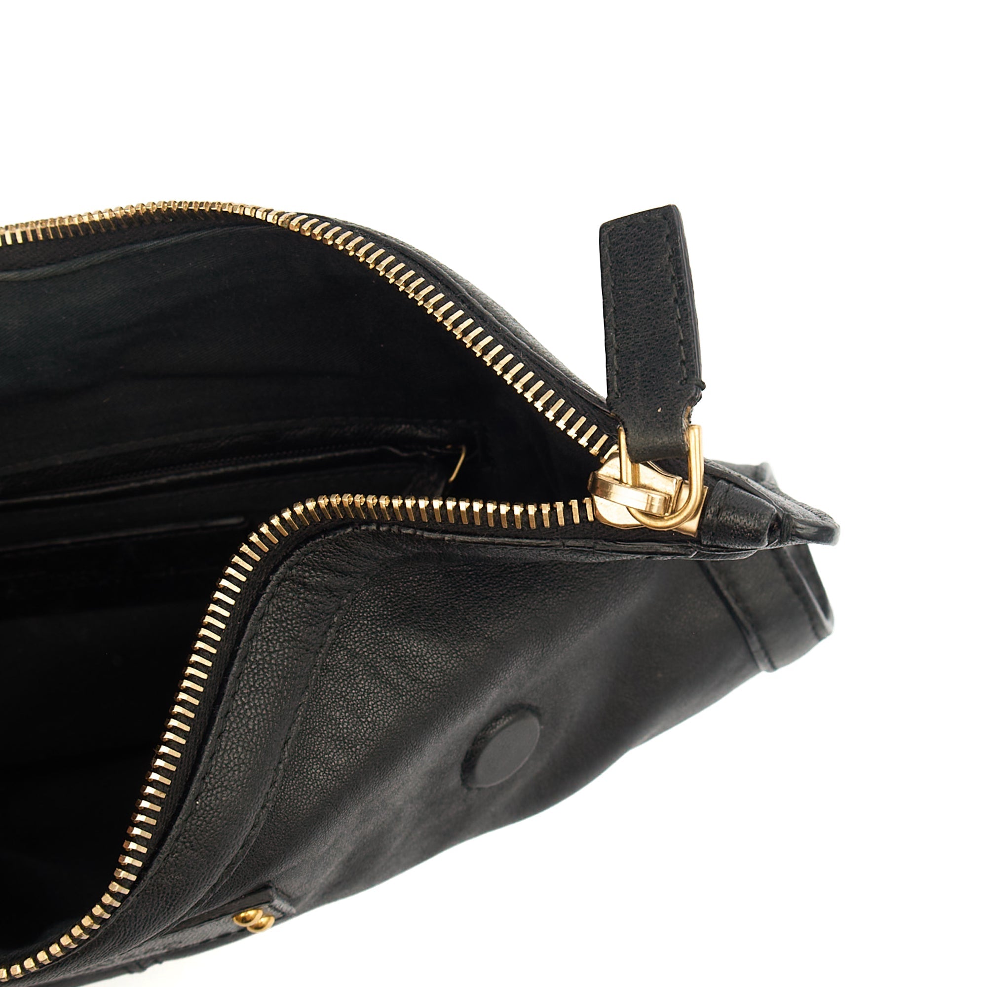 Alexander McQueen Clutch De Manta Clutch in Black, Leather — Detail View