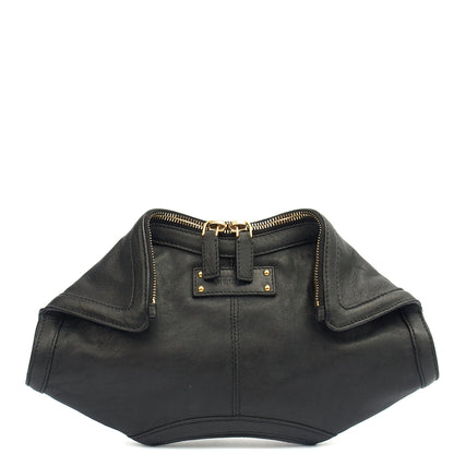 Alexander McQueen Clutch De Manta Clutch in Black, Leather — Alternate View 8