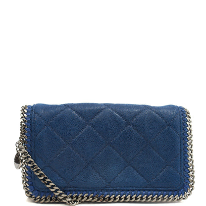 Stella McCartney Cross Body Falabella Fold-Over Clutch in Blue, Vegan Leather — Alternate View 13