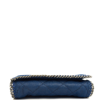 Stella McCartney Cross Body Falabella Fold-Over Clutch in Blue, Vegan Leather — Alternate View 16