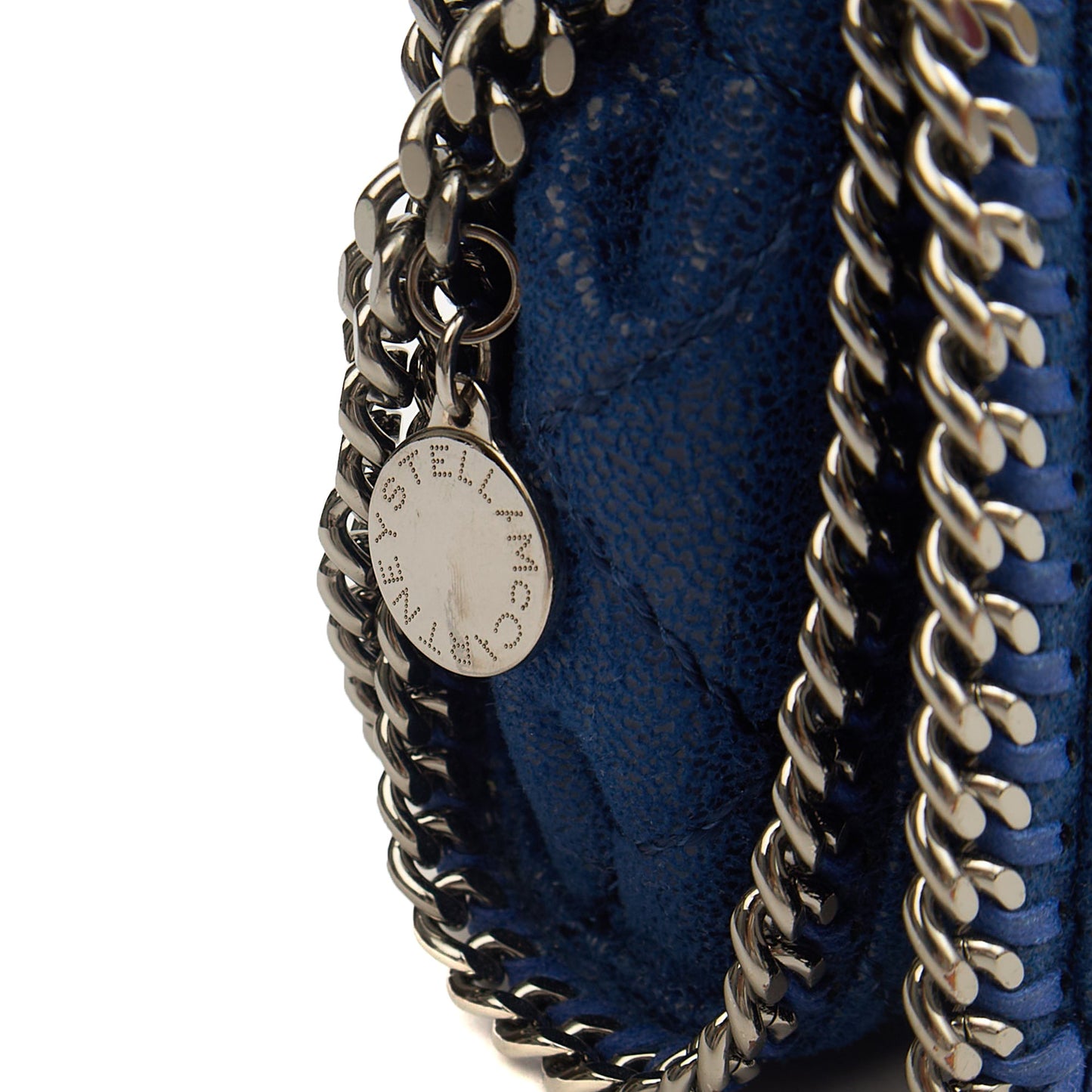 Stella McCartney Cross Body Falabella Fold-Over Clutch in Blue, Vegan Leather — Alternate View 12