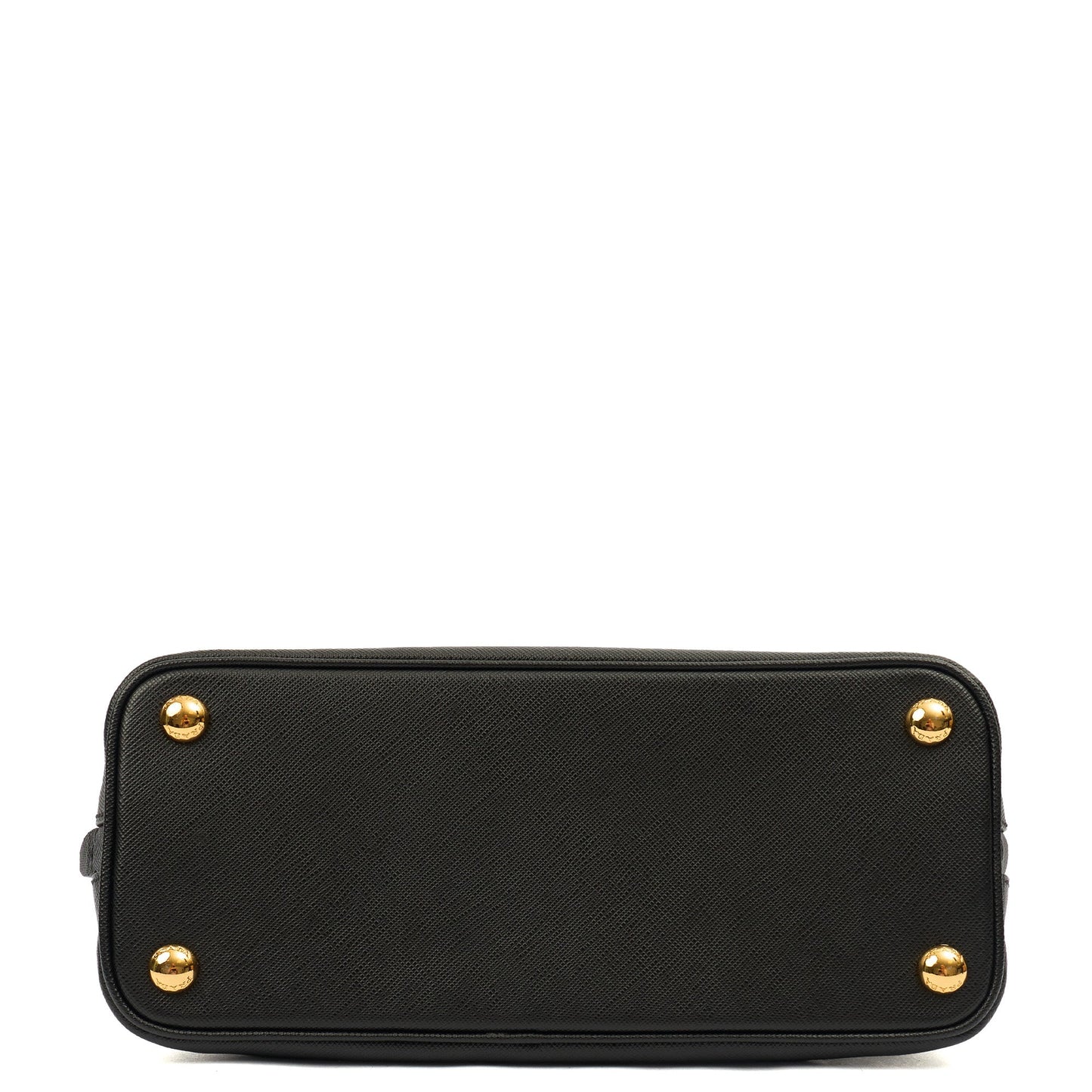 Prada Tote Promenade - Small in Black, Saffiano Leather — Detail View