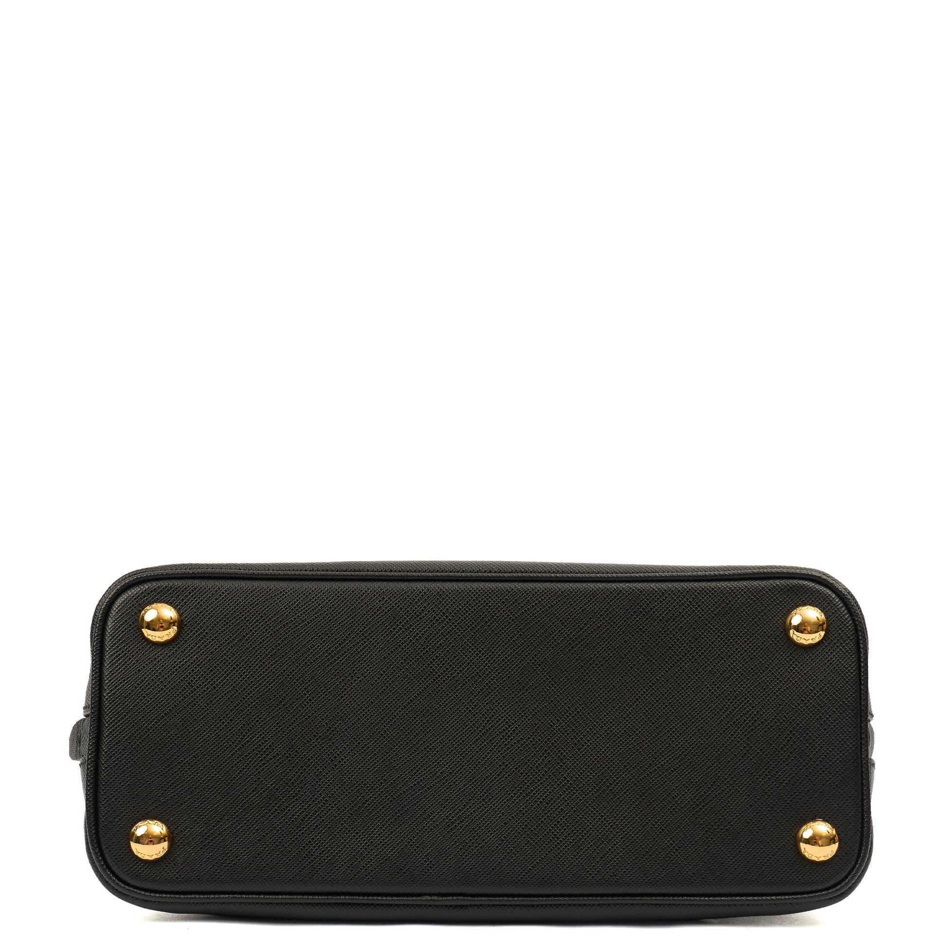 Prada Tote Promenade - Small in Black, Saffiano Leather — Detail View